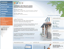 Tablet Screenshot of praxis-loew-treuchtlingen.de